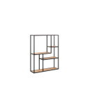 Wandplank \'Hydra\' 75cm  - Zwart/Natuurlijk
