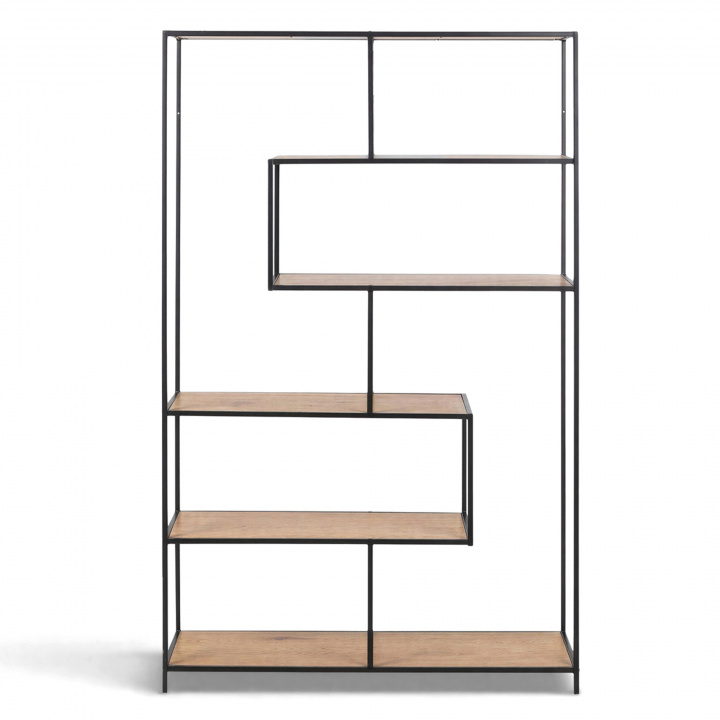 Boekenkast \'Hydra\' 3 planken - Zwart in de groep Meubels / Planken & opslag / Boekenkasten bij Reforma (75966)