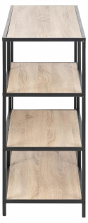 Boekenkast \'Seaford\' 114x78cm - Zand/Zwart