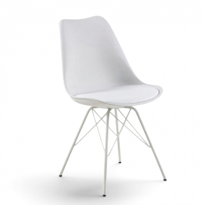 Stoel \'Eris\' - Wit/Grijs in de groep Meubels / Zitmeubels / Stoelen bij Reforma (78145)