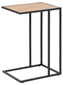 Bijzettafel \'Hydra\' 43cm - Natuur/Zwart