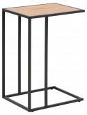 Bijzettafel \'Hydra\' 43cm - Natuur/Zwart