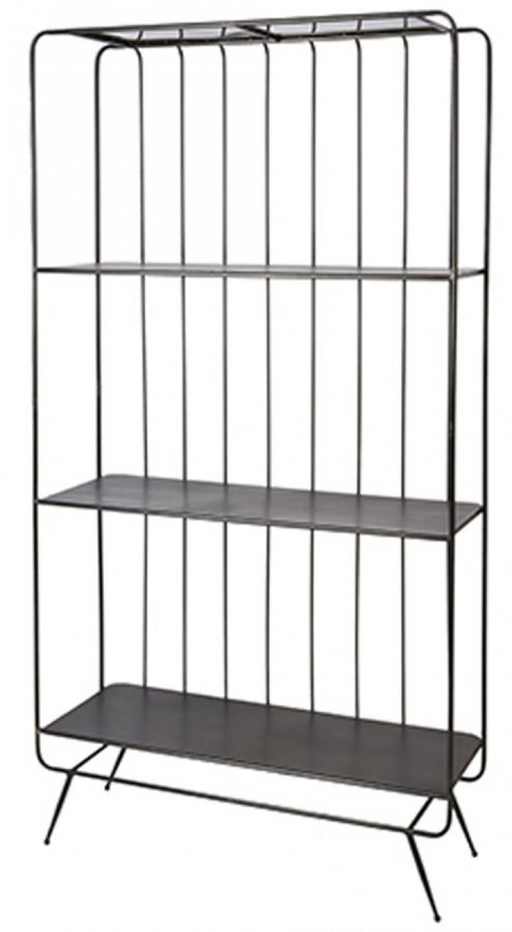 Boekenkast \'Industrial\' 1 - Grijs in de groep Meubels / Planken & opslag / Boekenkasten bij Reforma (797-663-00)