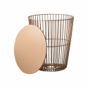 Salontafel/mand \'Marstrand\' rond 40cm - Perzik