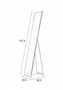 Spiegel \'Stand\' - Wit