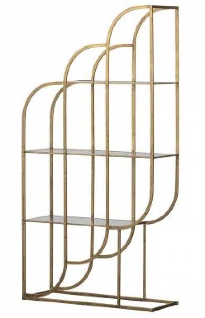 Wandplank \'Intense\' 96cm - Messing in de groep Meubels / Planken & opslag / Wandplanken bij Reforma (800389-B)