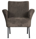 Fauteuil \'Muse\' - Grijs/ Bruin