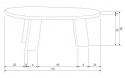 Salontafel \'Roundly\' - Walnoot