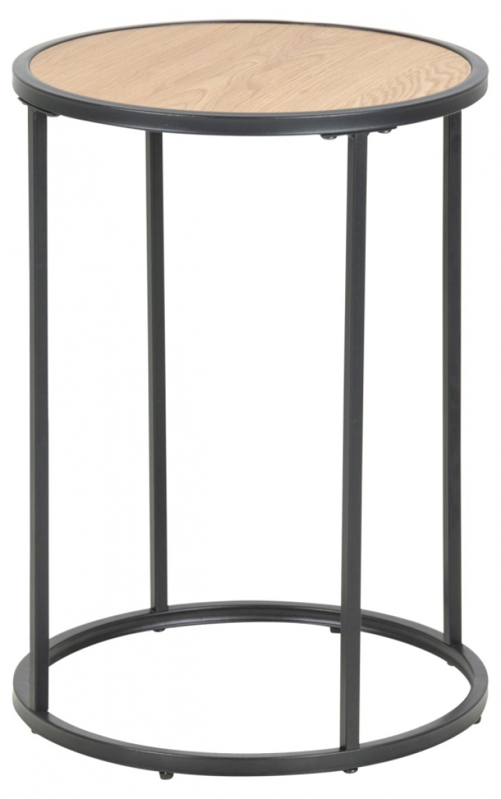 Bijzettafel \'Hydra\' 40cm - Natuurlijk/Zwart in de groep Meubels / Tafels bij Reforma (80710)