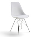 Stoel \'Eris\' - Wit/Zilver