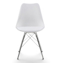 Stoel \'Eris\' - Wit/Zilver