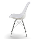 Stoel \'Eris\' - Wit/Zilver