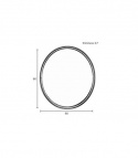 Spiegel \'Matz\' - Rond Zwart
