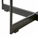 Salontafel \'Milan\' 90x50cm - Zwart/glas