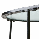 Salontafel \'Milan\' 90x50cm - Zwart/glas