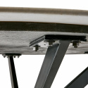 Eettafel \'Milan\' rond 120cm - Wit/zwart