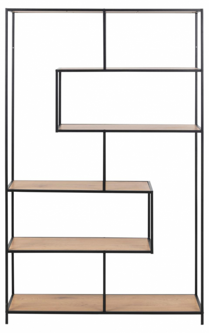 Boekenkast \'Hydra\' 114cm - Zwart in de groep Meubels / Planken & opslag / Boekenkasten bij Reforma (81311)