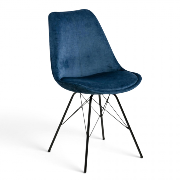 Stoel \'Eris\' - Blauw/Zwart in de groep Meubels / Zitmeubels / Stoelen bij Reforma (81699)