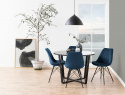 Stoel \'Eris\' - Blauw/Zwart