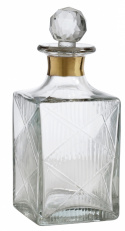 Glazen karaf \'Diamond\' - Goud/Diamant