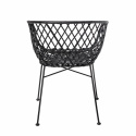 Loungestoel \'Kama\' - Zwart/Rotan