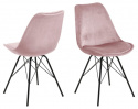Stoel \'Eris\' - Roze/Zwart