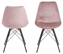 Stoel \'Eris\' - Roze/Zwart