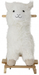Schommelpaard \'Rocking Lama\' - Wit