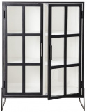 Vitrinekast \'Opal\' - Zwart