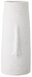 Vaas \'Deco\' - Wit/Terracotta