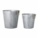 2-pack Potten \'Evar\' - Metaal/Messing