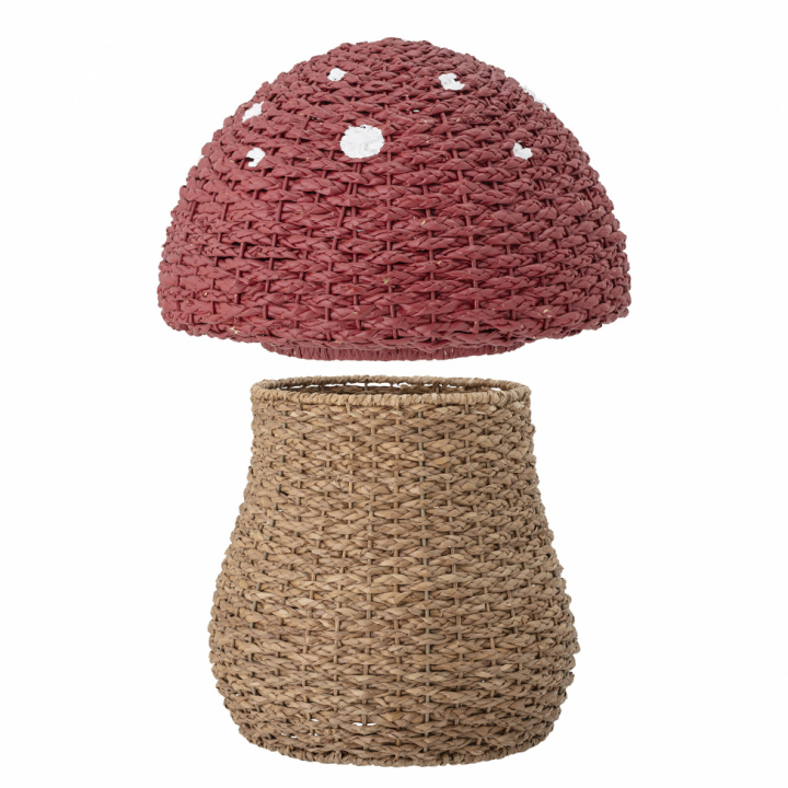 Opbergmand \'Paddenstoel\' - Natuur/Rood in de groep Meubels / Planken & opslag / Kleine opslag bij Reforma (82048260)