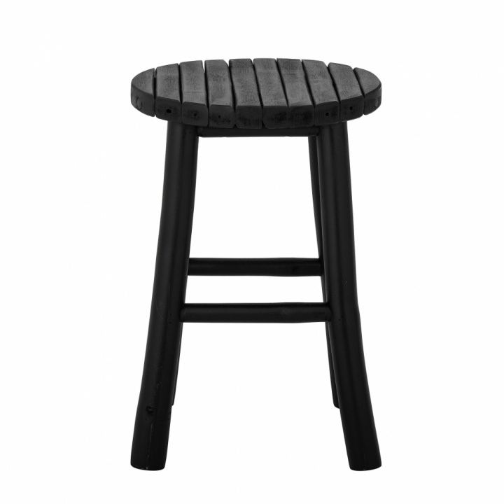 Poef \'Bilbo\' 30cm Rond - Zwart in de groep Meubels / Zitmeubels / Houten krukken bij Reforma (82053720)
