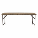 Eettafel \'Loft\' 190x85cm - Bruin