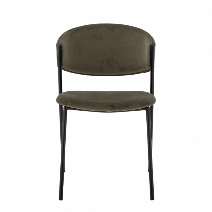 Eetstoel \'Marlo\' Gerecycled materiaal - Groen in de groep Meubels / Zitmeubels / Stoelen bij Reforma (82064230)
