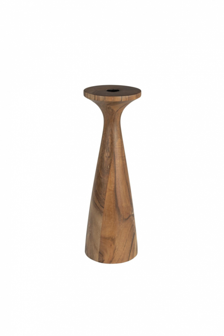 Kaarsenhouder \'Flames\' - Bruin M in de groep Inrichting / Decoratie / Kaarsenhouders & Lantaarns bij Reforma (8300051)