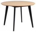 Eettafel \'Ärsjö\' Rond 105cm - Zwart/Natuurlijk