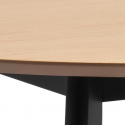 Eettafel \'Ärsjö\' Rond 105cm - Zwart/Natuurlijk