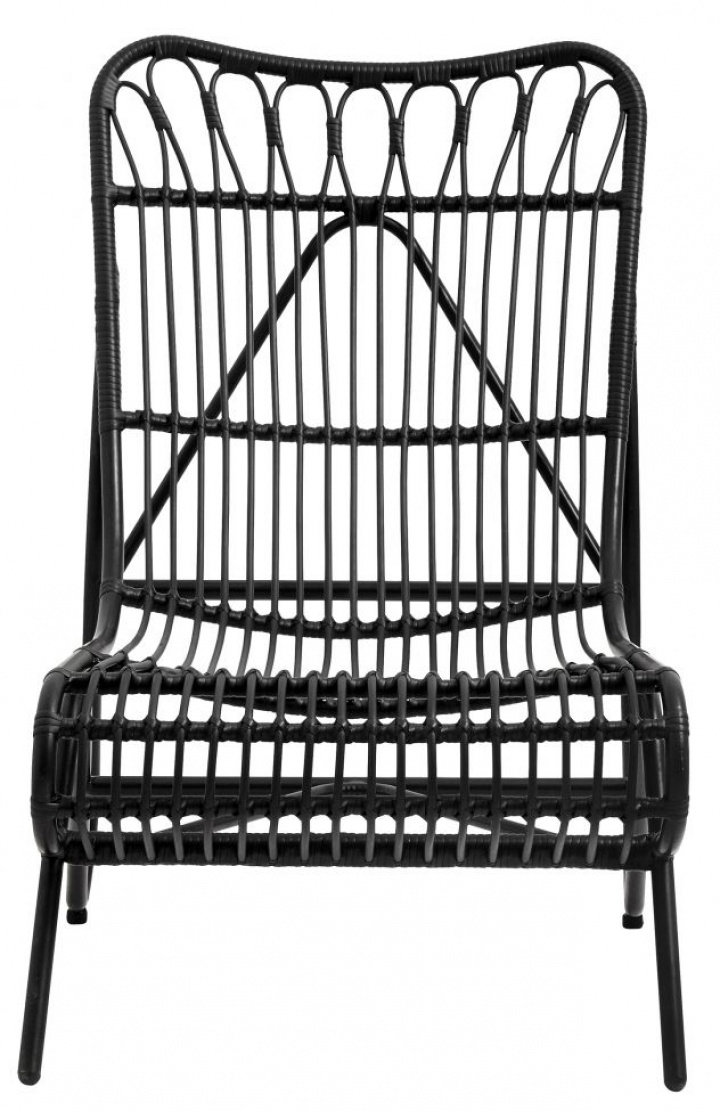 Tuinstoel \'Evan\' - Zwart/Bamboe in de groep Meubels / Tuinmeubelen / Tuinstoelen bij Reforma (8598)