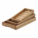 3-pack Houten dienblad \'Recycled\' - Hout