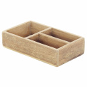 Vintage Houten doos \'3 Trays\' - Hout