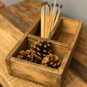 Vintage Houten doos \'3 Trays\' - Hout
