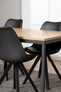 Eettafel \'Porto Cervo\' - Zwart/Natuur