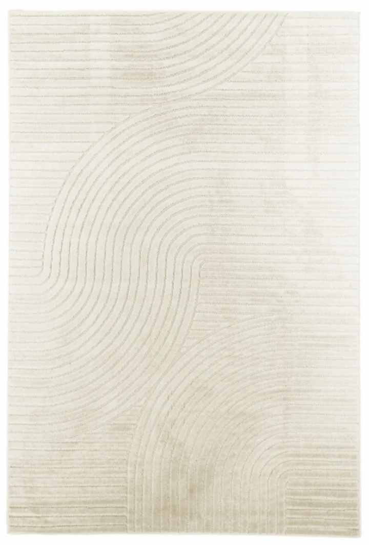 Tapijt \'Shaggy Indoor-Outdoor\' 160x230cm - Crème in de groep Inrichting / Vloerkleden / Geweven Vloerkleden bij Reforma (8699328900783)