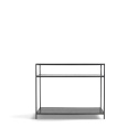 Bijzettafel \'Hydra\' 120cm - Zwart/Grijs