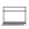 Bijzettafel \'Hydra\' 120cm - Zwart/Grijs