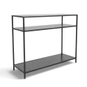 Bijzettafel \'Hydra\' 120cm - Zwart/Grijs
