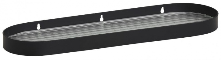 Plank met glas \'SOTRA\' S - Zwart in de groep Meubels / Planken & opslag / Wandplanken bij Reforma (8754)