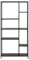 Boekenkast \'Newcastle\' 165cm - Zwart