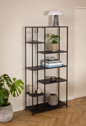 Boekenkast \'Newcastle\' 165cm - Zwart